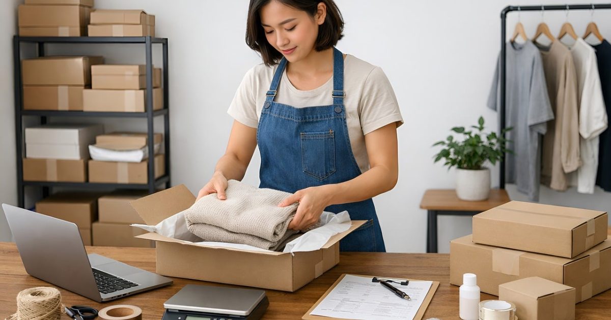 迈从外设包装盒与保修卡、订单凭证摆放在桌面上，用于售后凭证整理